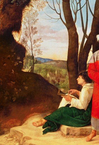 The Three Philosophers (detail) by Giorgione da Castelfranco